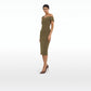 Marni Khaki Midi Dress