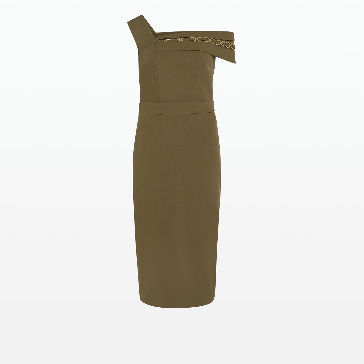 Marni Khaki Midi Dress