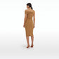 Marni Cognac Midi Dress