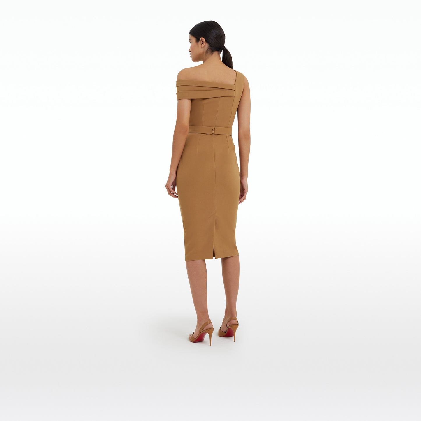 Marni Cognac Midi Dress