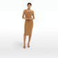 Marni Cognac Midi Dress