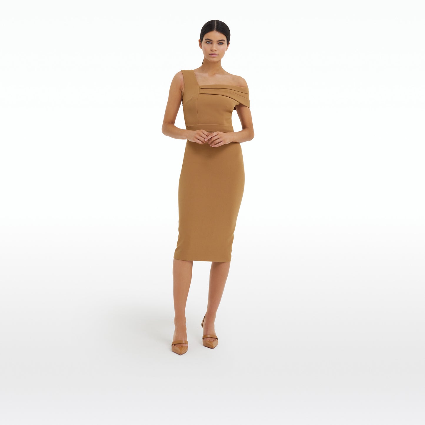 Marni Cognac Midi Dress