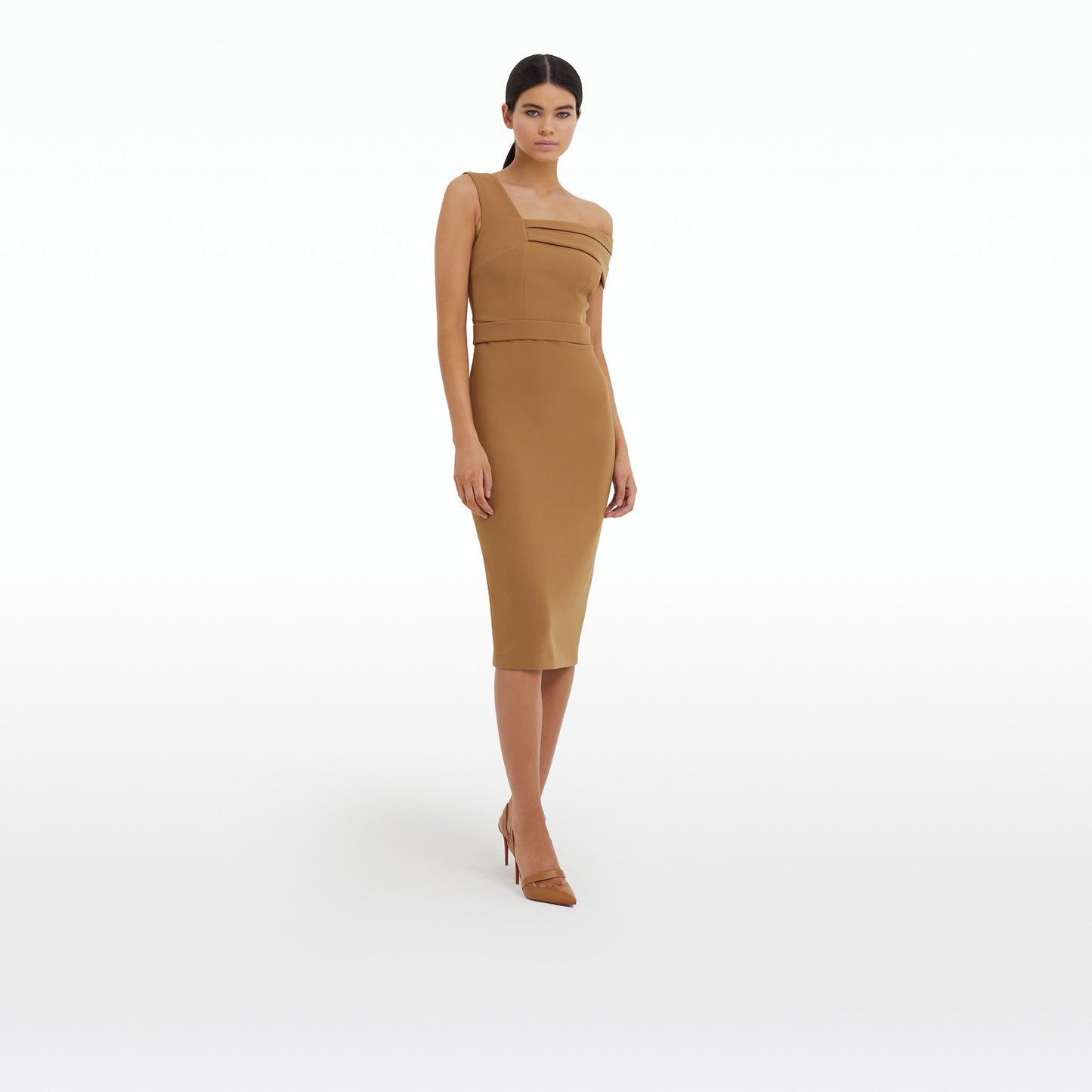 Marni Cognac Midi Dress