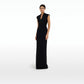 Tabitha Long Dress In Black On Midnight Navy