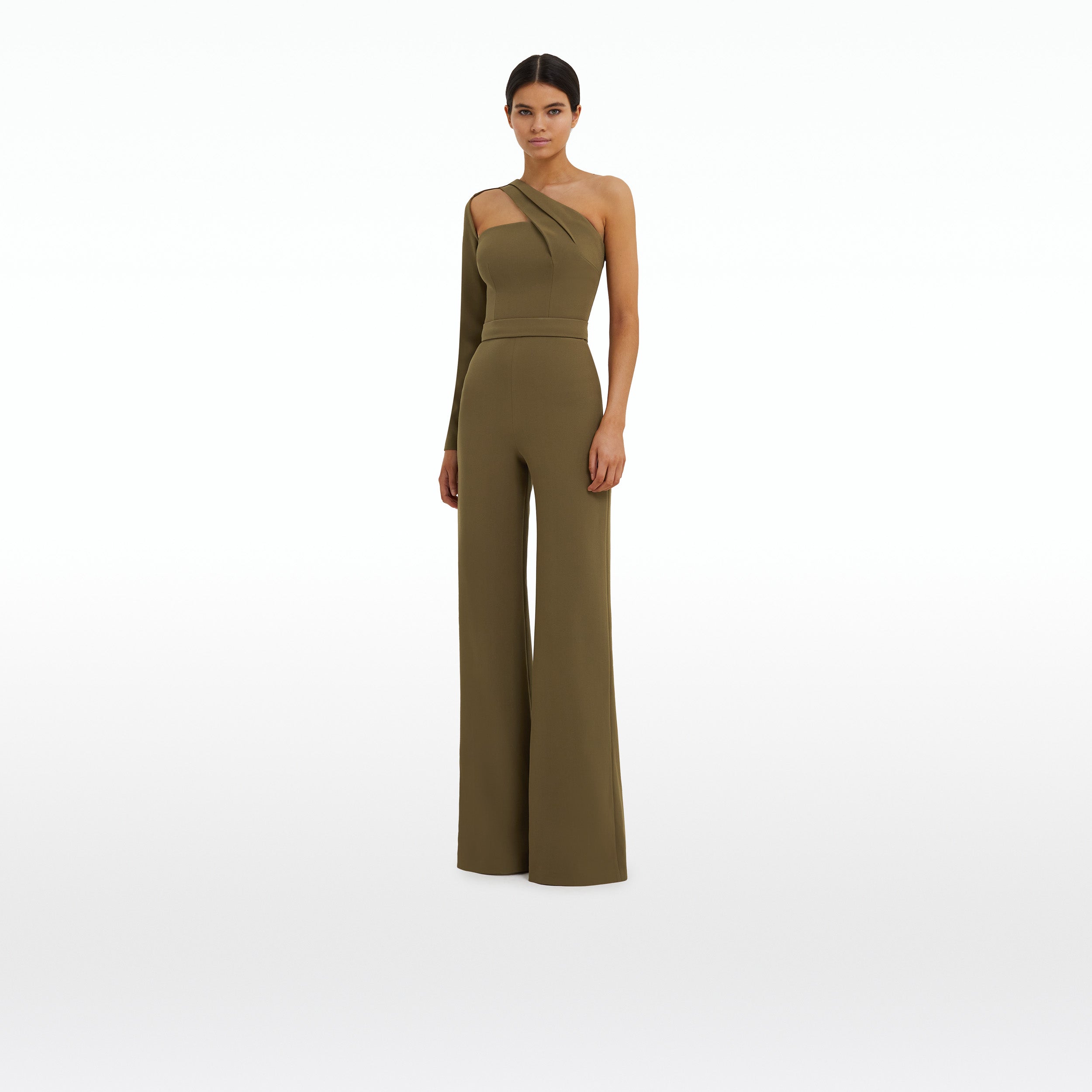 Olive green clearance formal jumpsuit