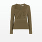 Saskia Khaki Top