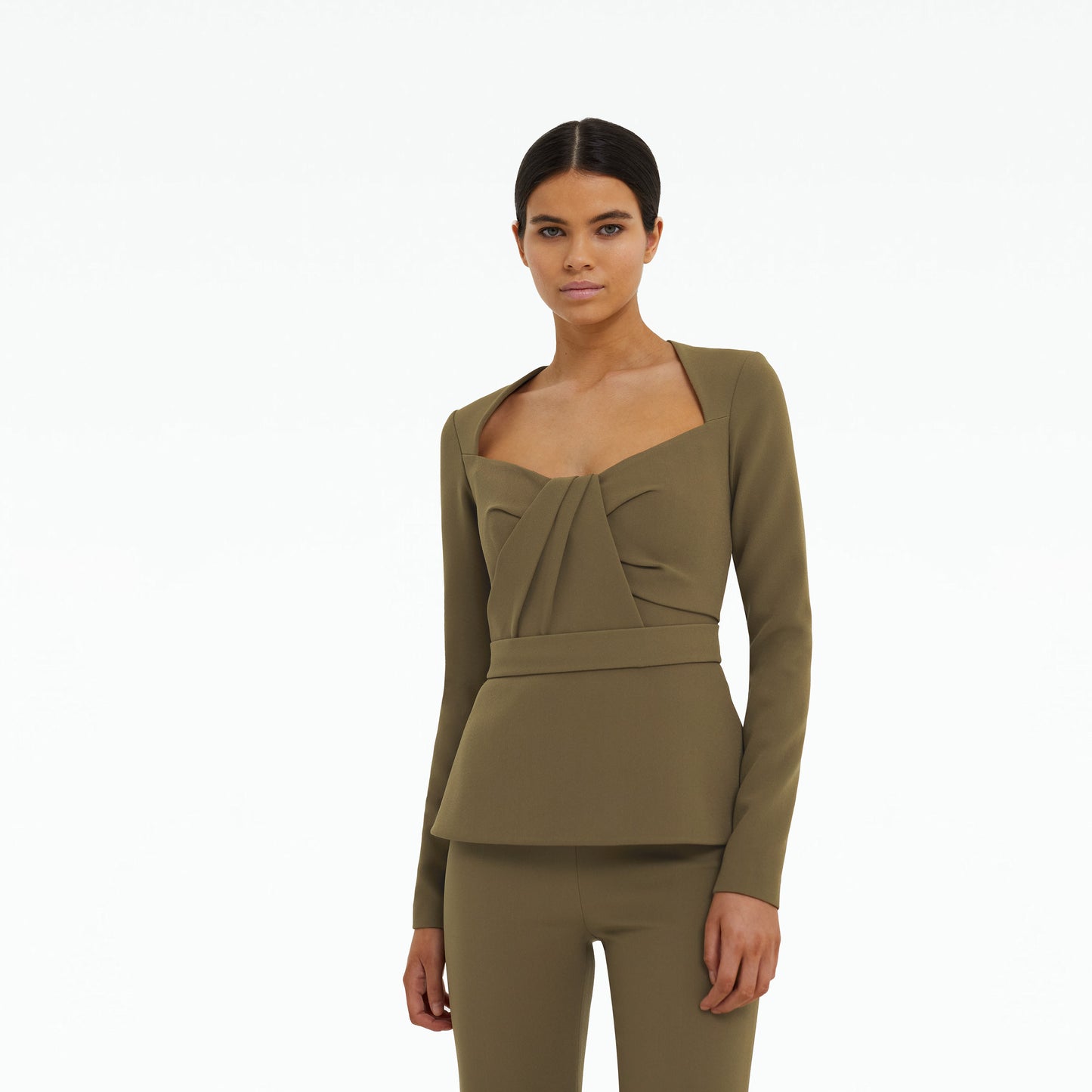 Saskia Khaki Top