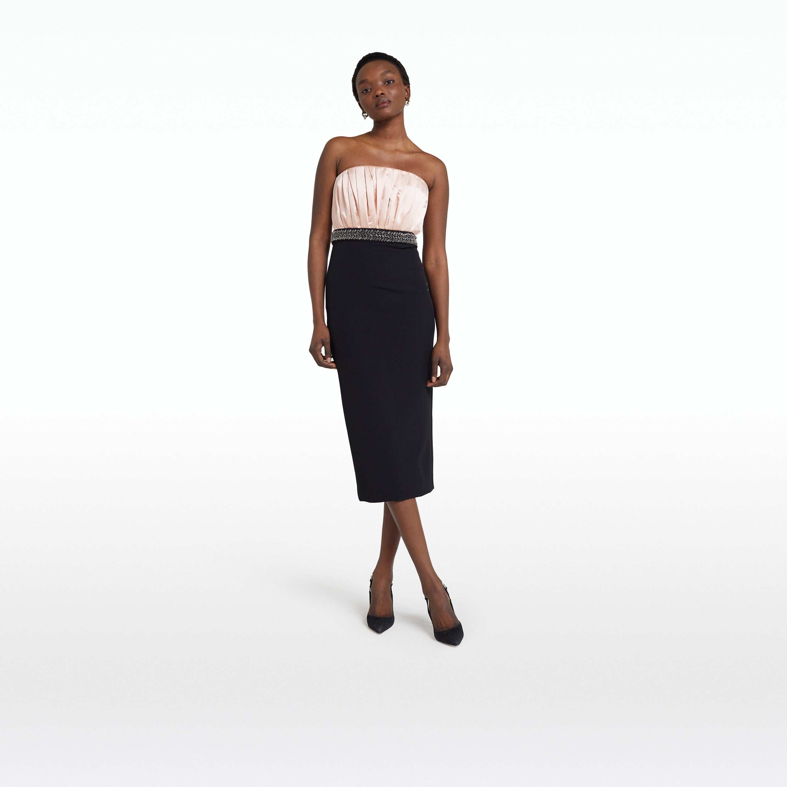 Abila Black & Melba Midi Dress