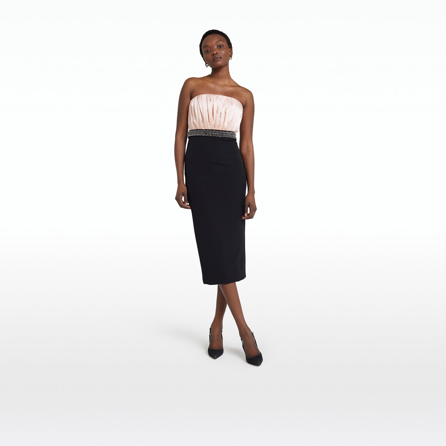 Abila Black & Melba Midi Dress