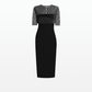 Anghelina Black Midi Dress