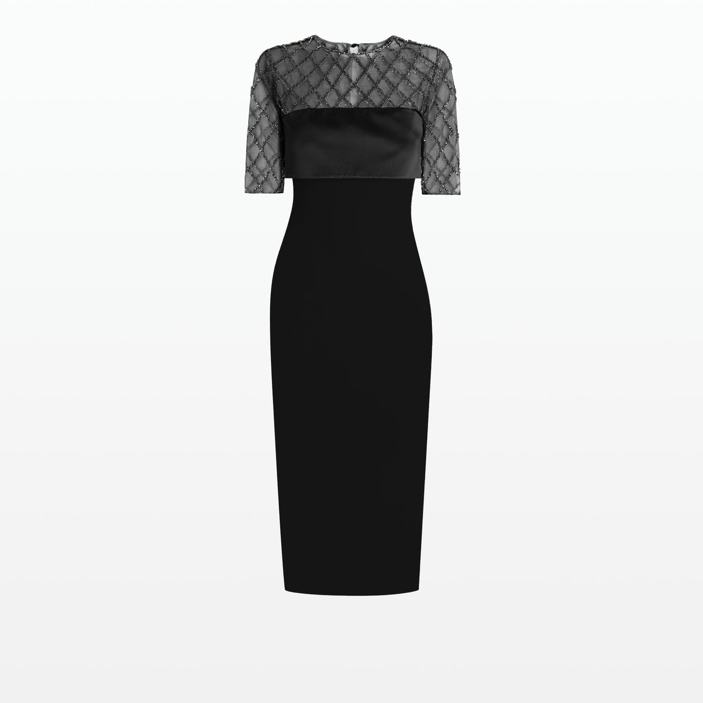 Anghelina Black Midi Dress