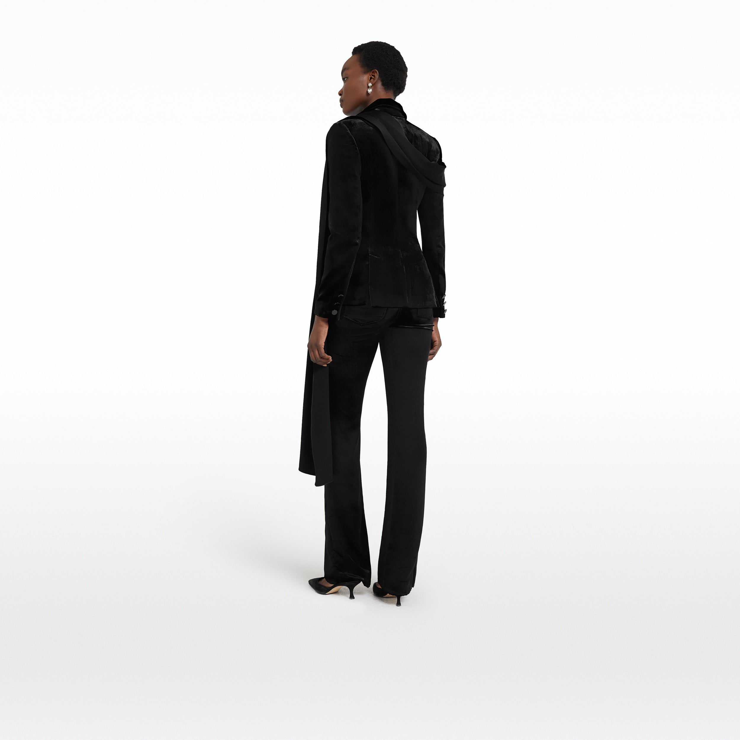 Flora Black Trousers