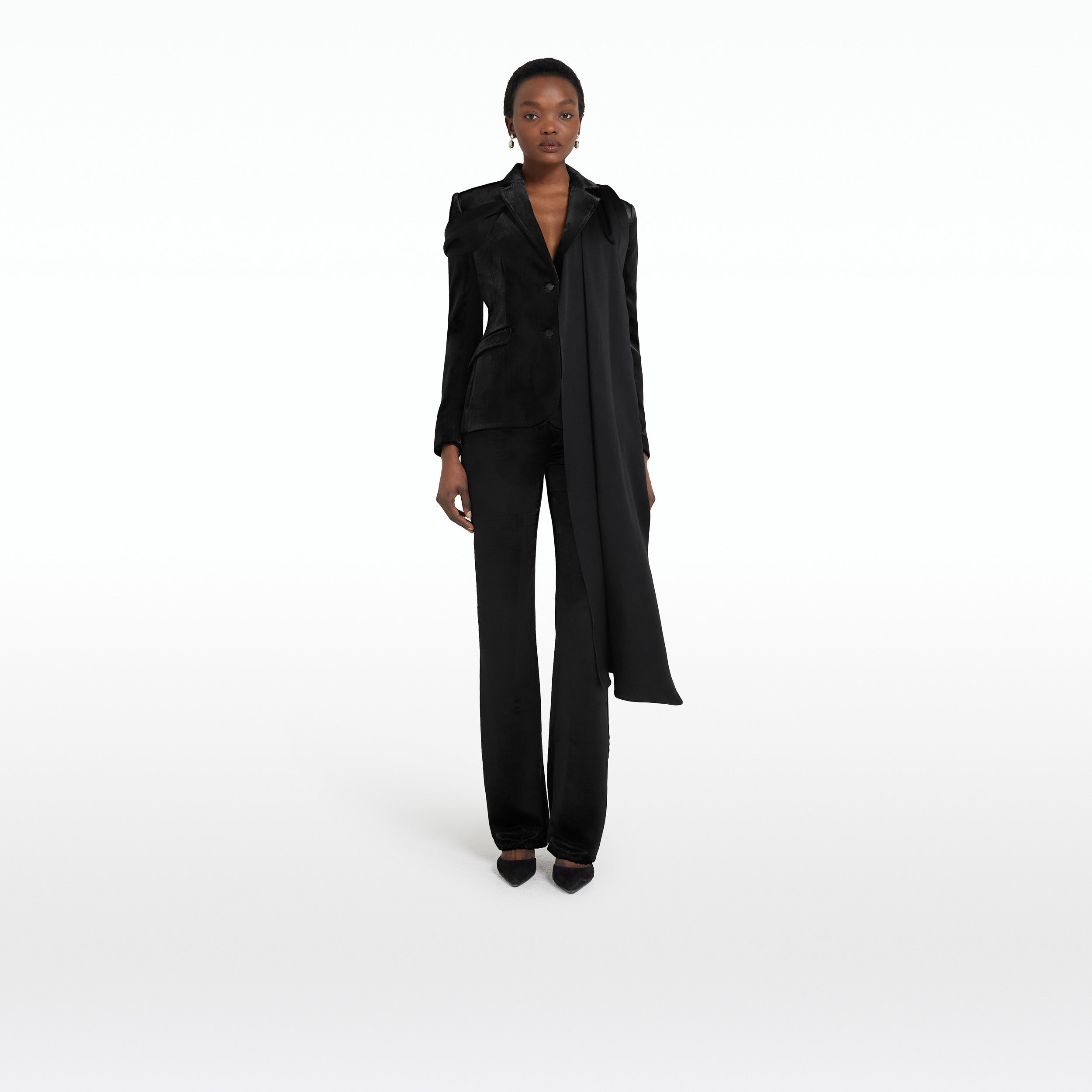 Flora Black Trousers