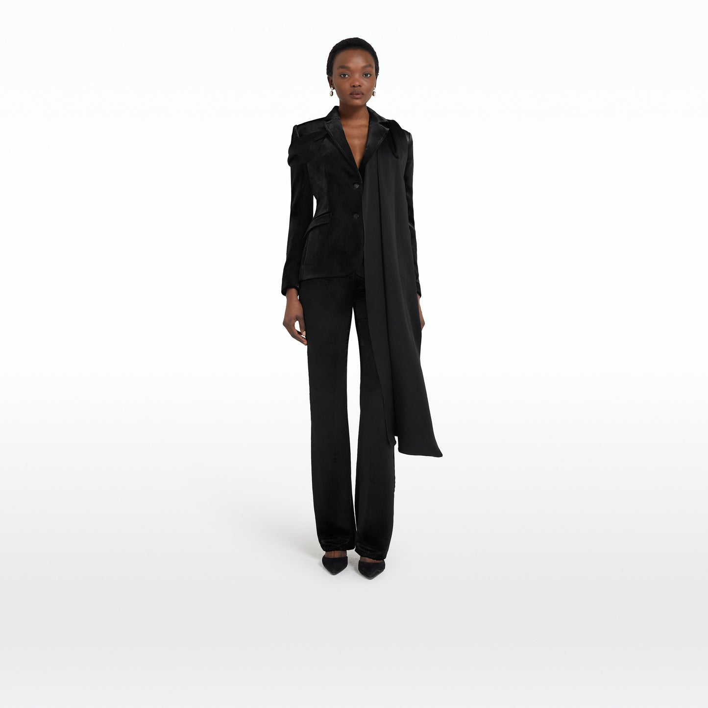 Flora Black Trousers