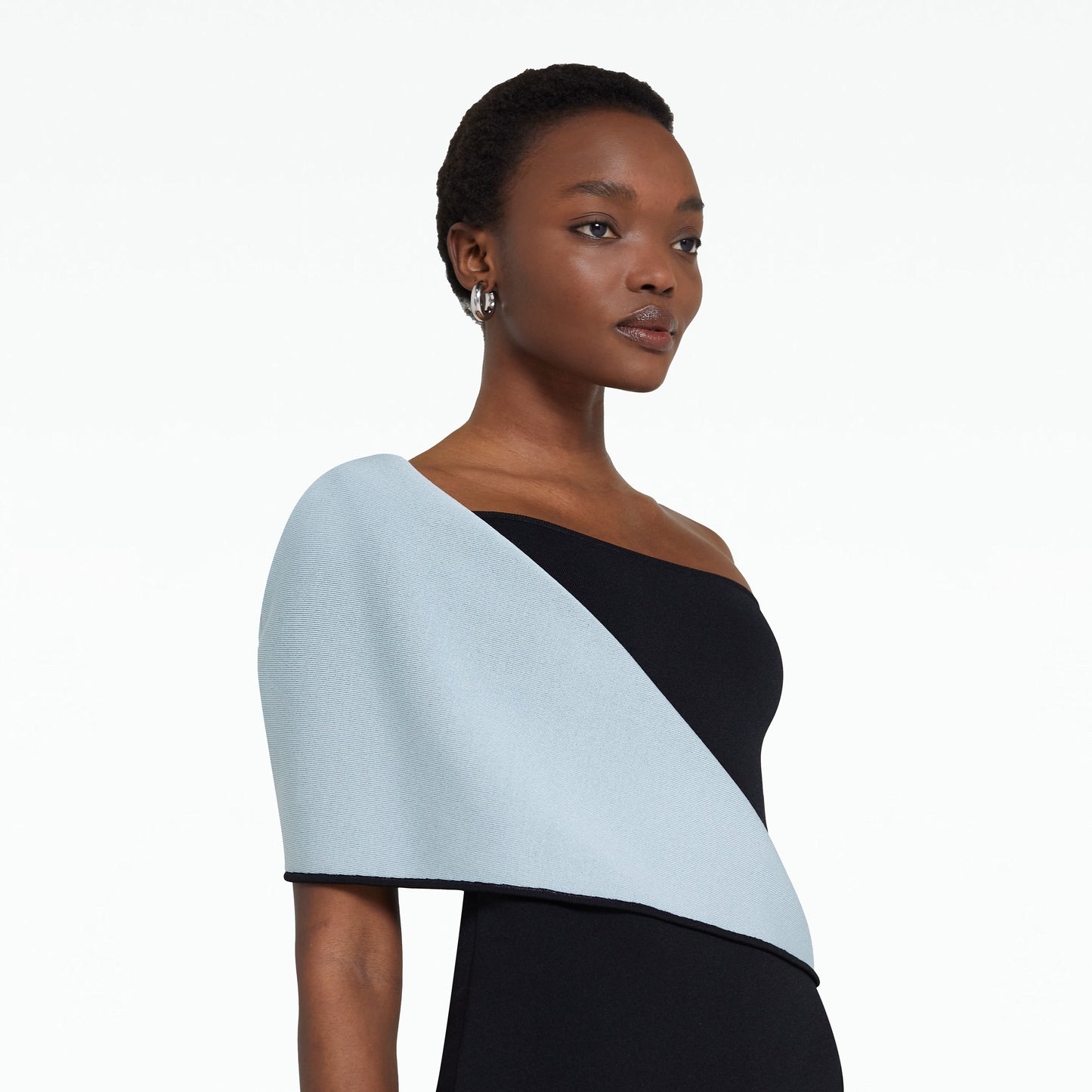 Kristine Black & Brunnera Knit Dress