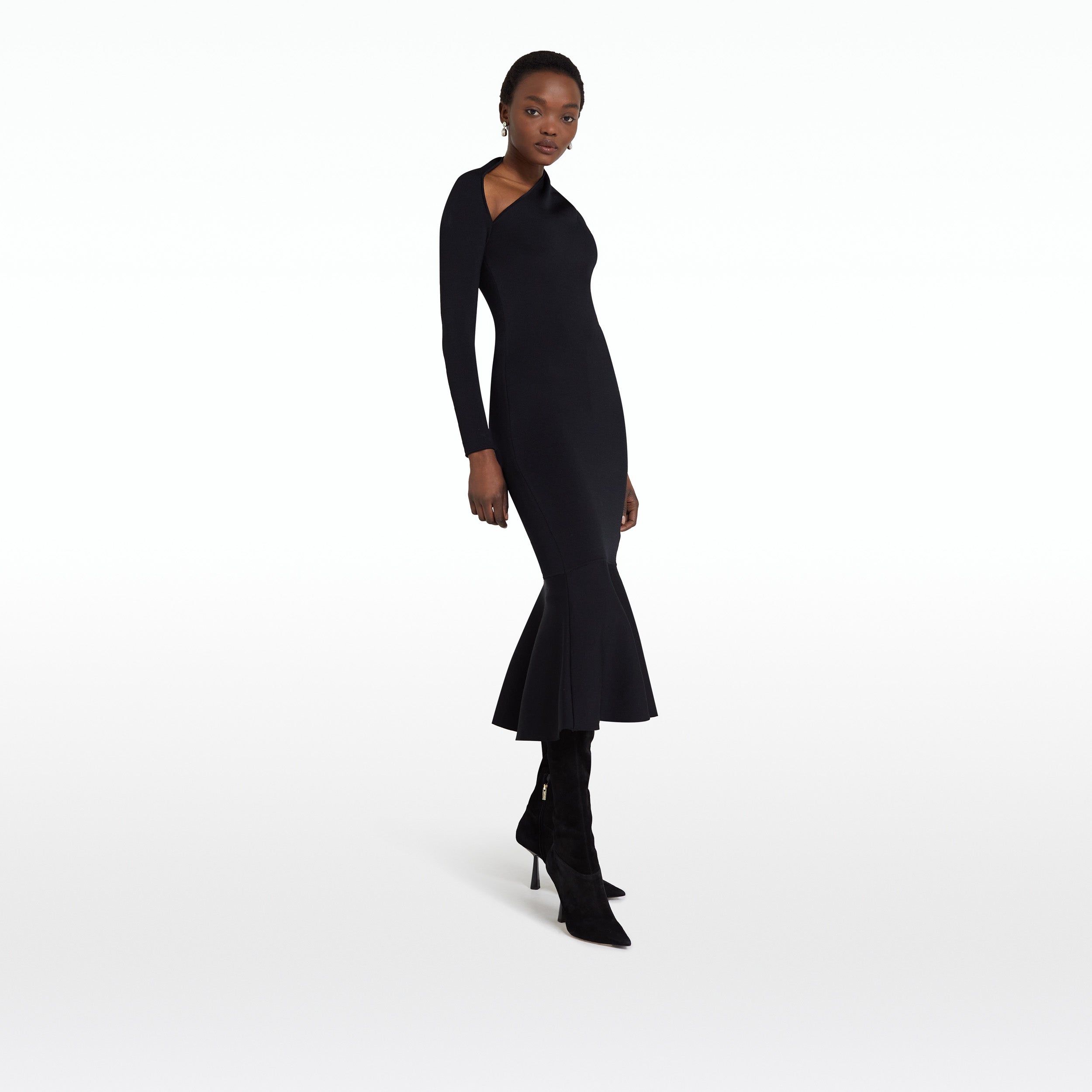 Annabel Black Knit Dress