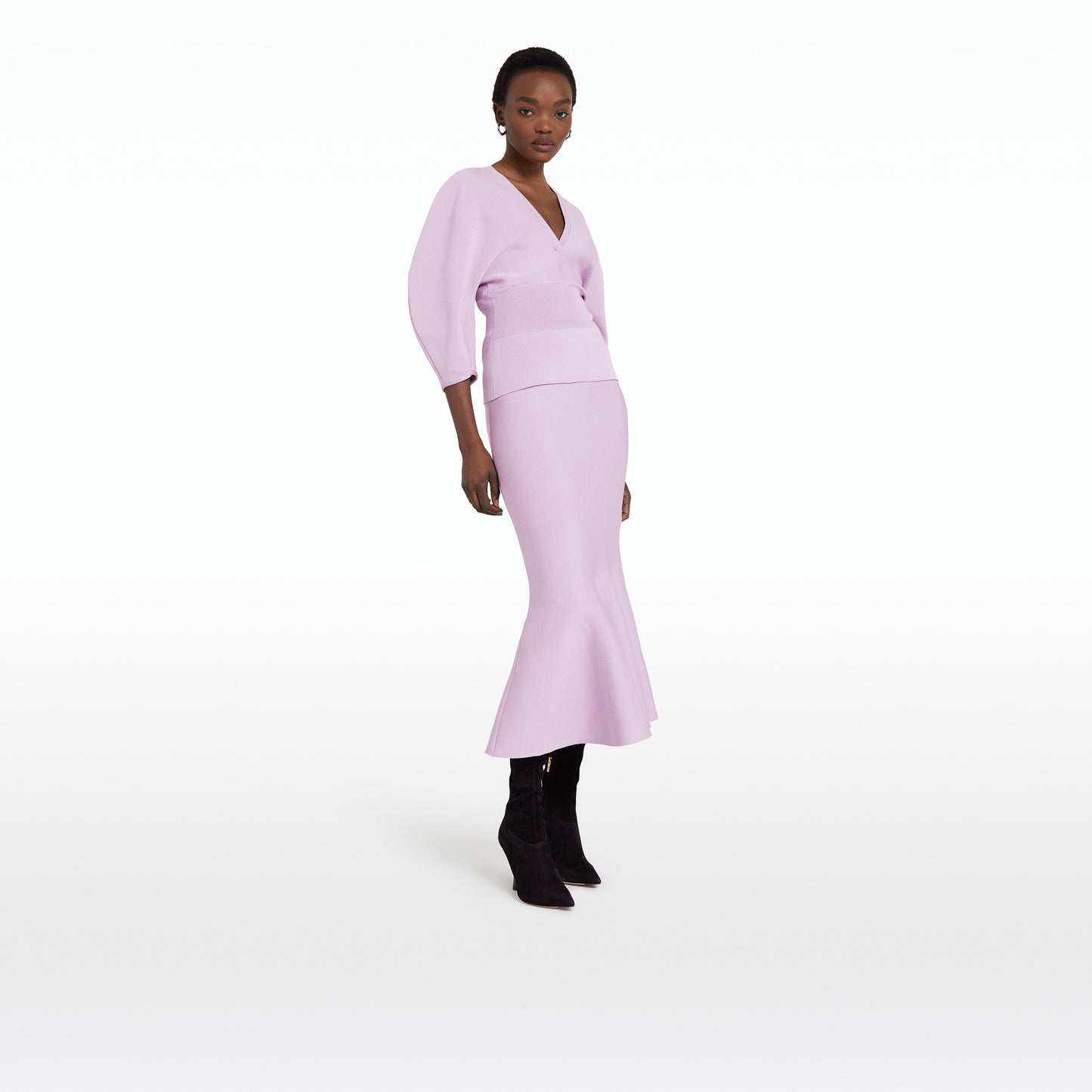 Kimberley Lilac Snow Knit Skirt