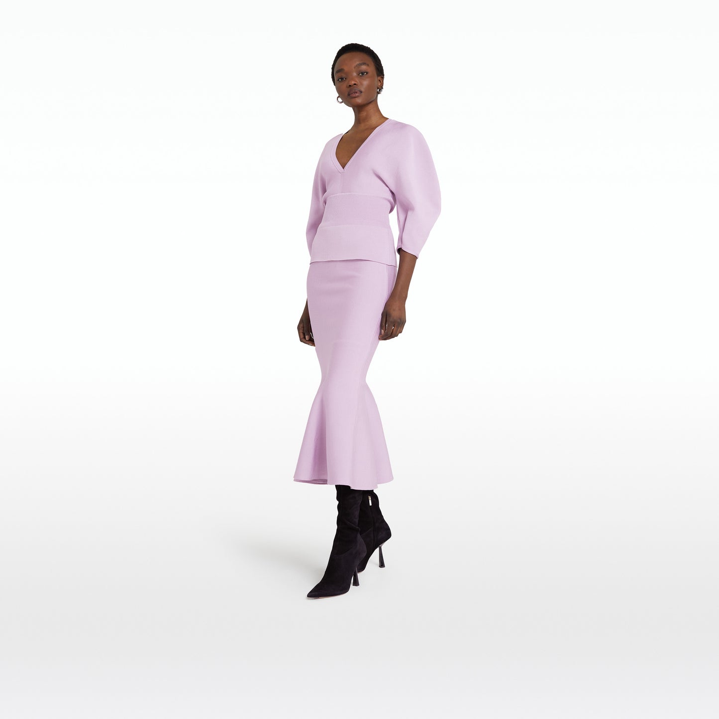 Kimberley Lilac Snow Knit Skirt