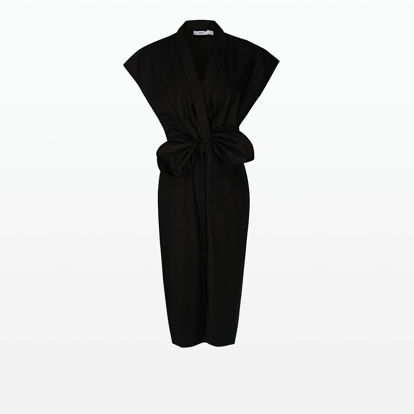 Calianne Black Cotton Dress