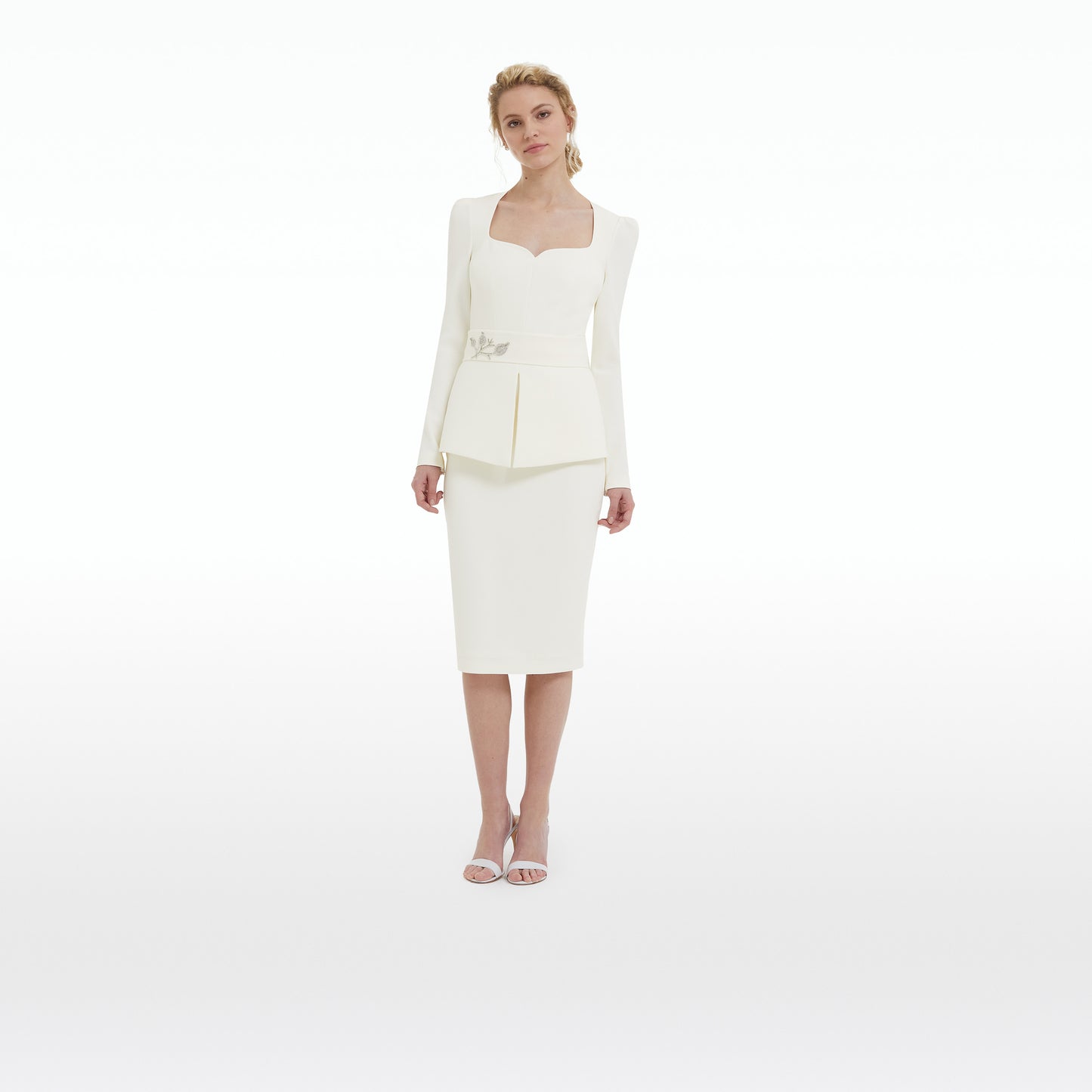 Kaleisha Ivory Midi Dress