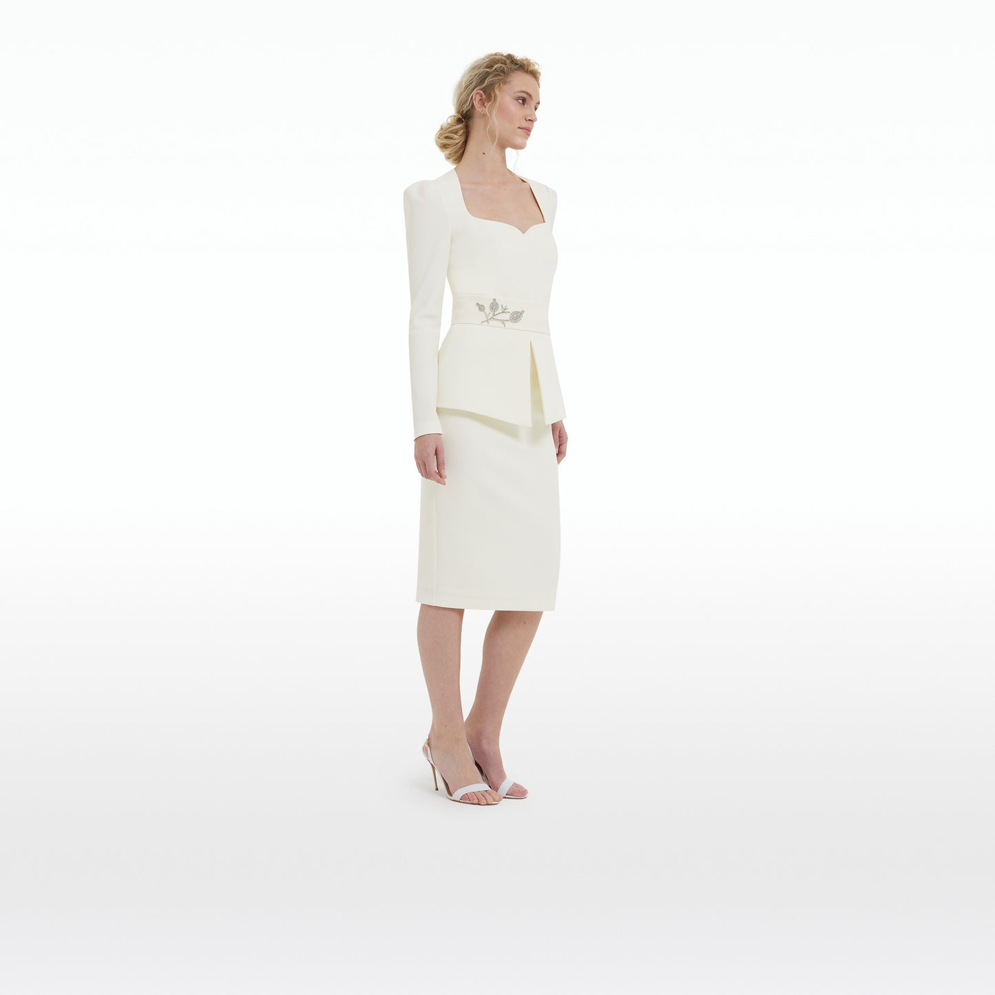 Kaleisha Ivory Midi Dress
