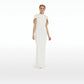 Kalika Curled Leaf Embroidered Long Dress