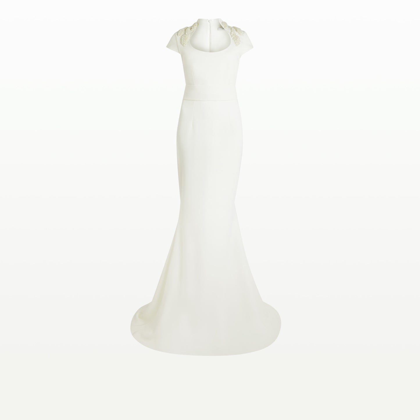Rubena Curled Leaf Embroidered Dress