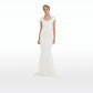 Rubena Curled Leaf Embroidered Dress