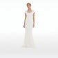 Rubena Curled Leaf Embroidered Dress