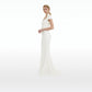 Rubena Curled Leaf Embroidered Dress