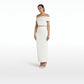 Drax Ivory Dress With Embroidered Belt