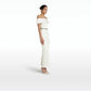 Drax Ivory Dress With Embroidered Belt