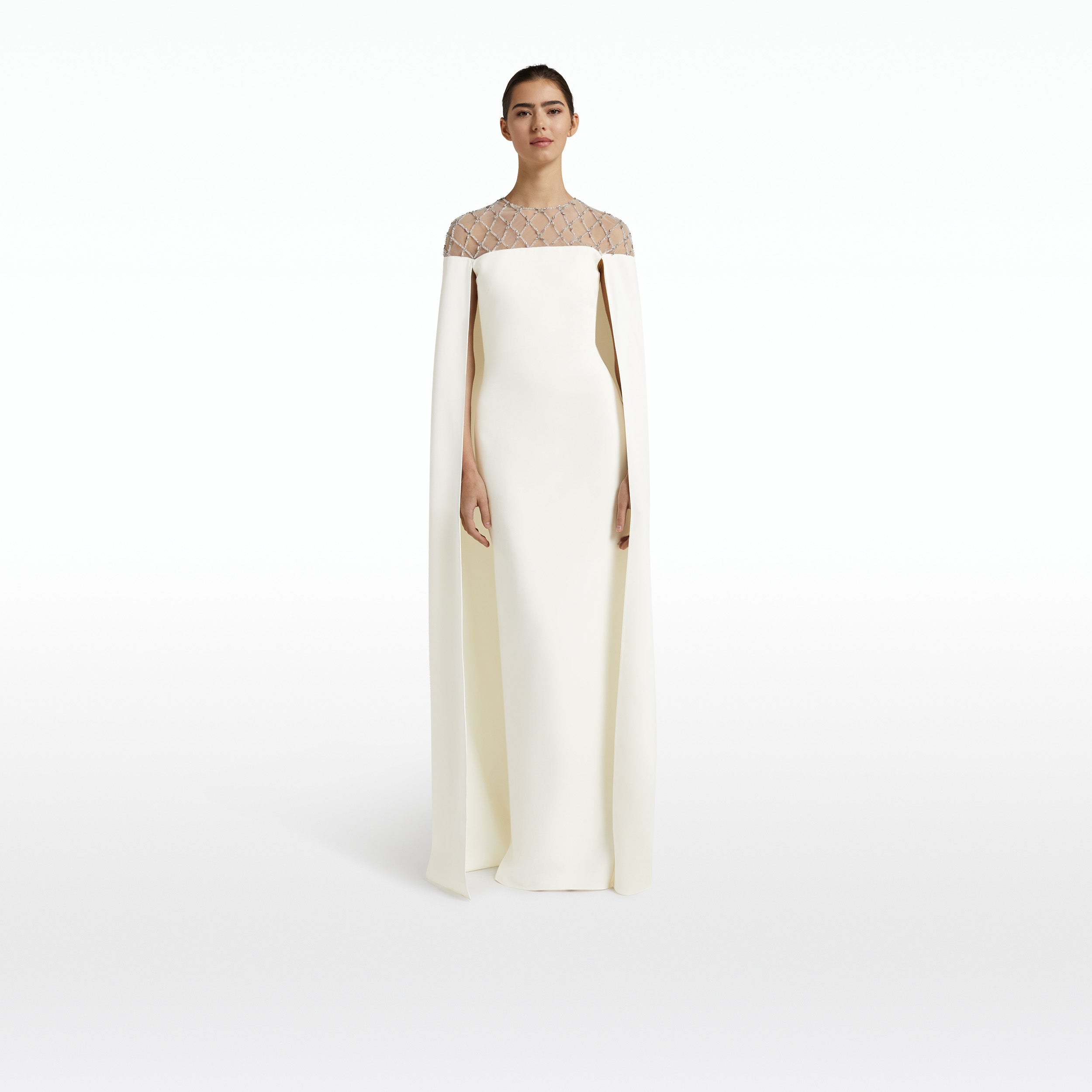 Ambere Ivory Long Dress