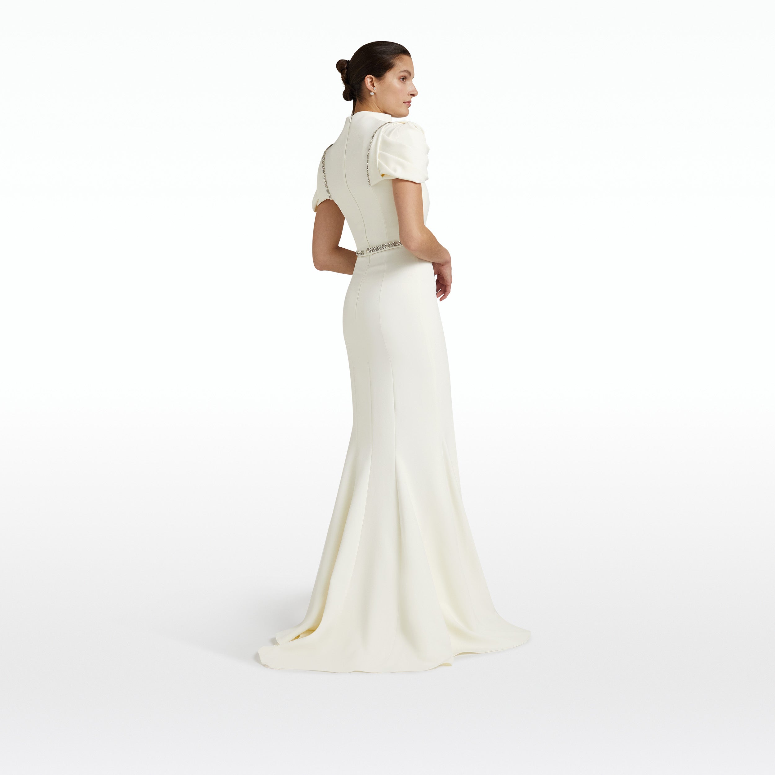 Logan Ivory Long Dress