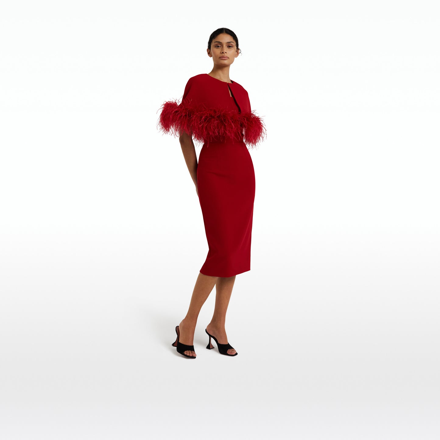 Oralie Azalea Midi Dress