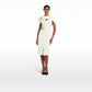 Rosa Ivory Embroidered Midi Dress