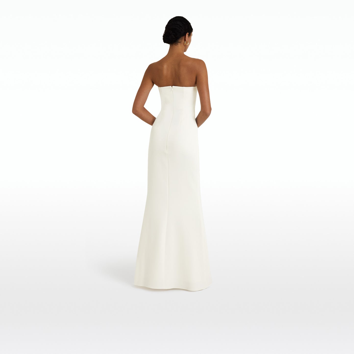 Soshin Ivory Strapless Dress