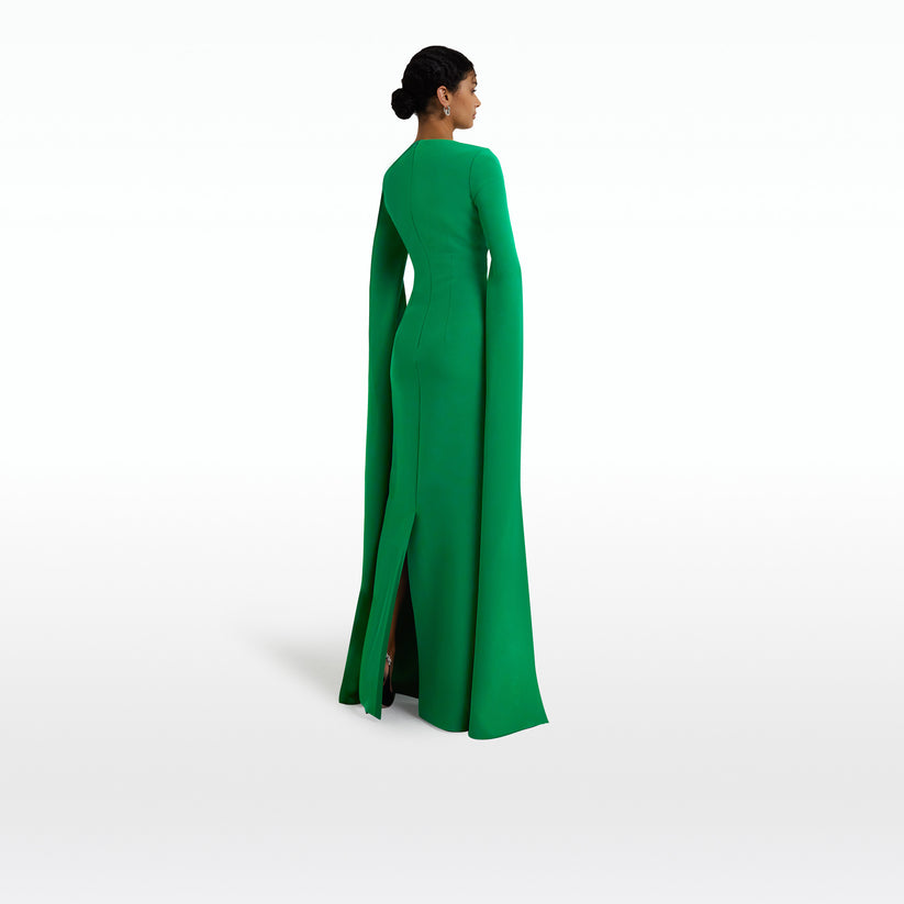 Talin Emerald Long Dress – Safiyaa London