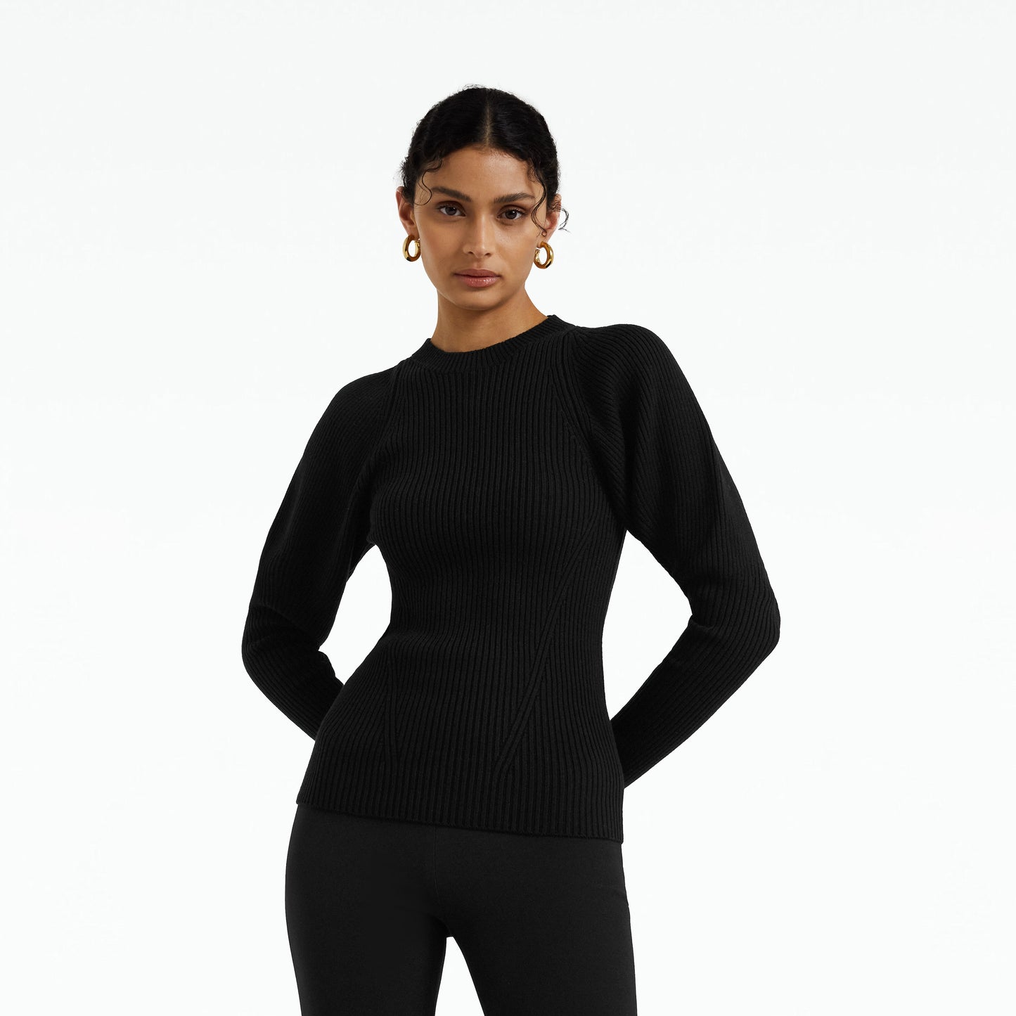 Abby Black Knit