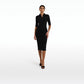 Akilah Black Crochet Dress