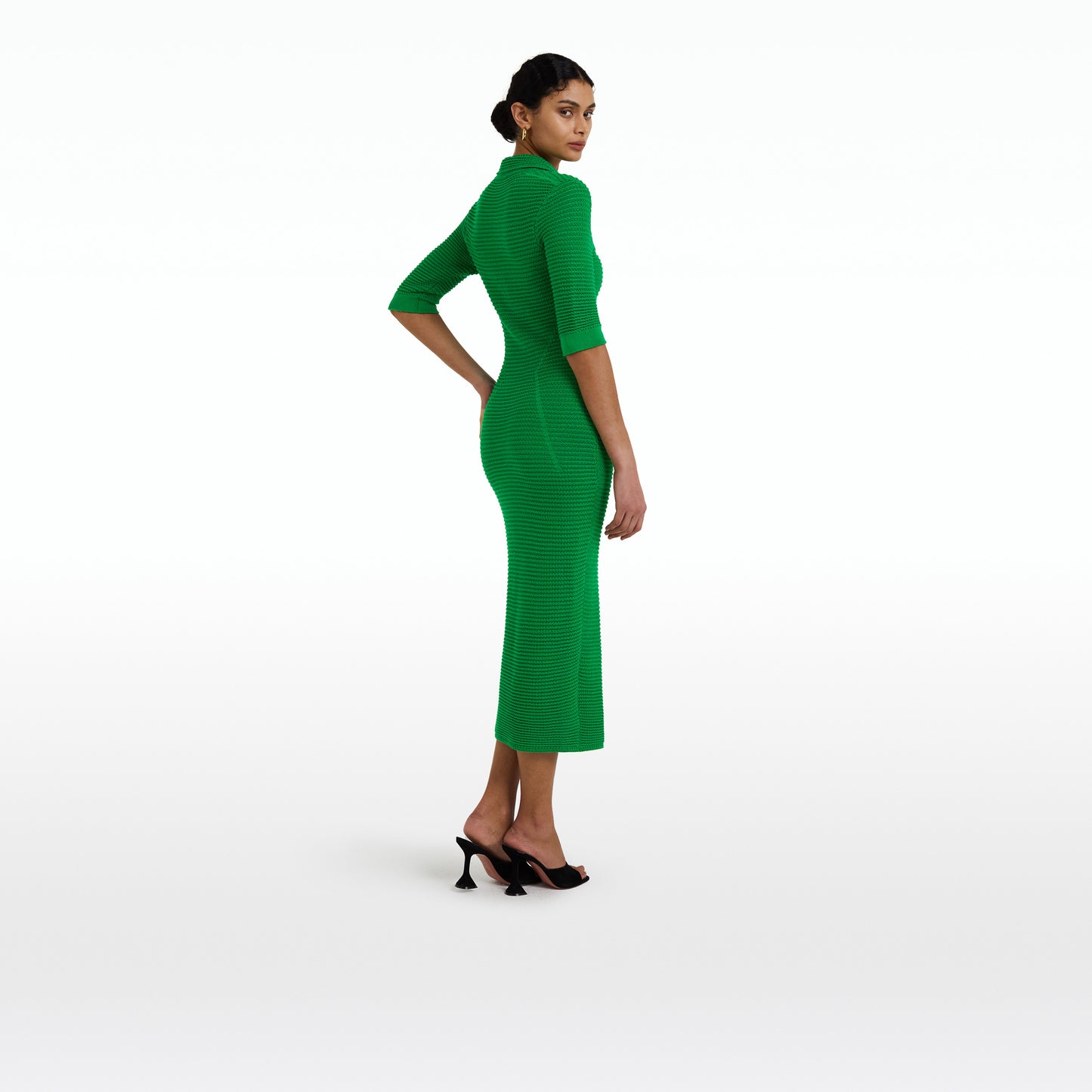 Akilah Emerald Crochet Dress