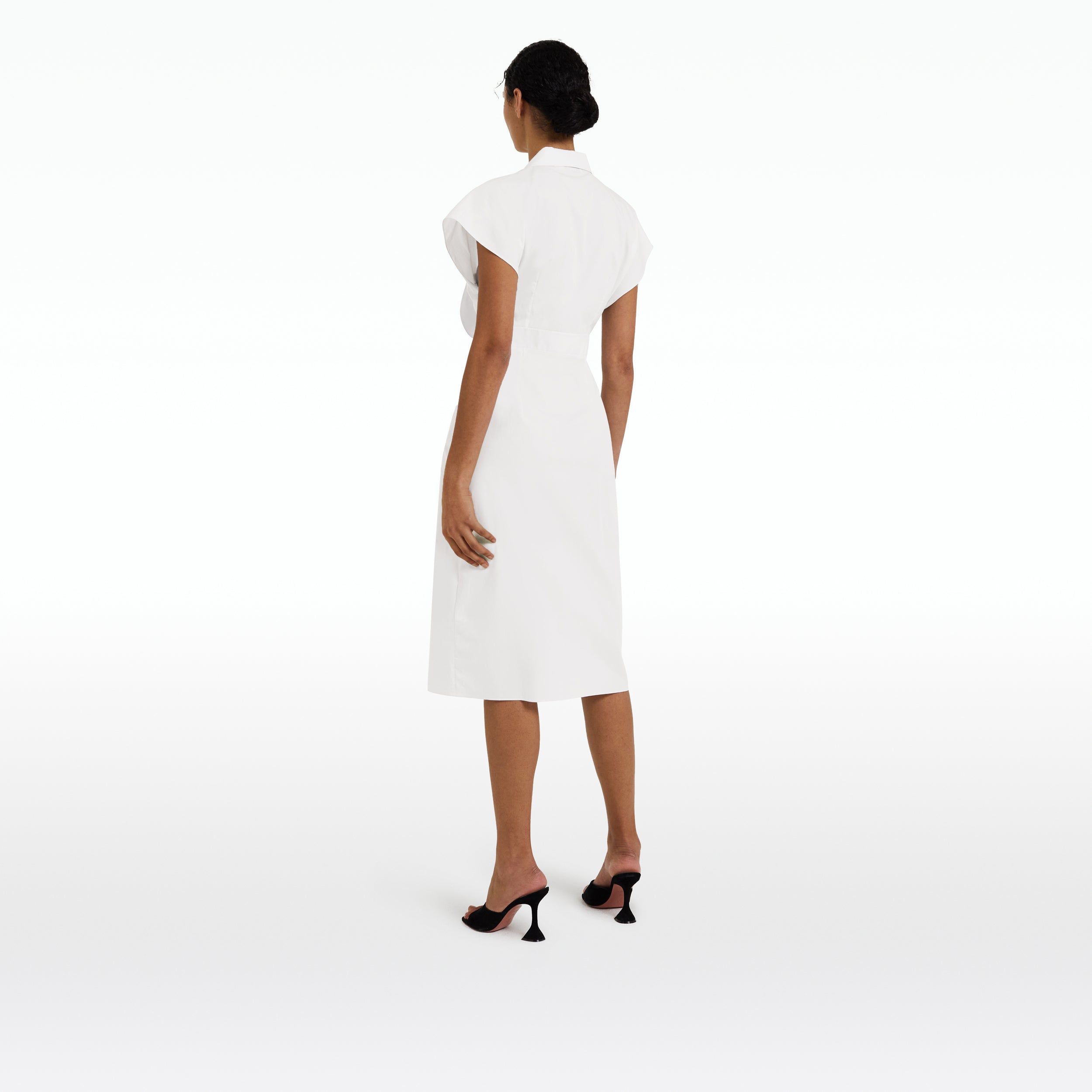 Calianne White Cotton Dress