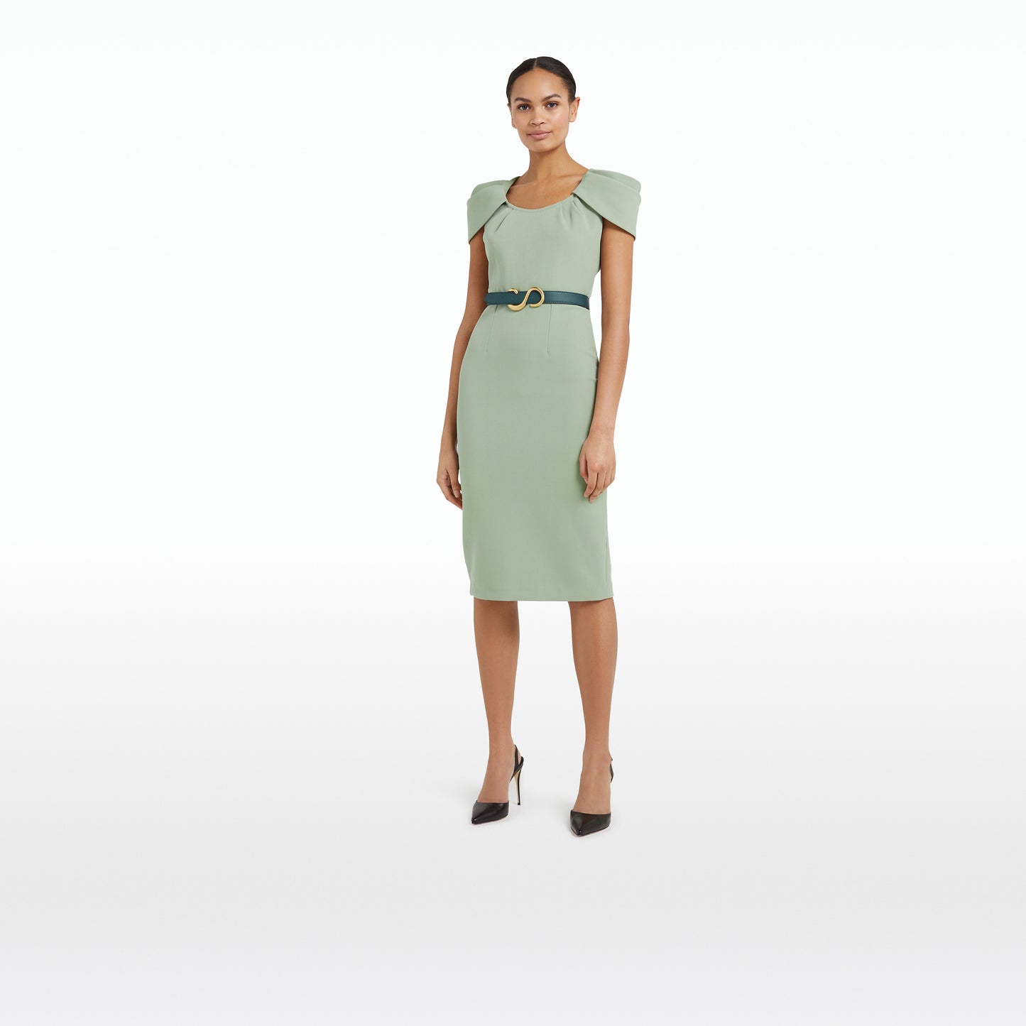 Sage Smoke Midi Dress