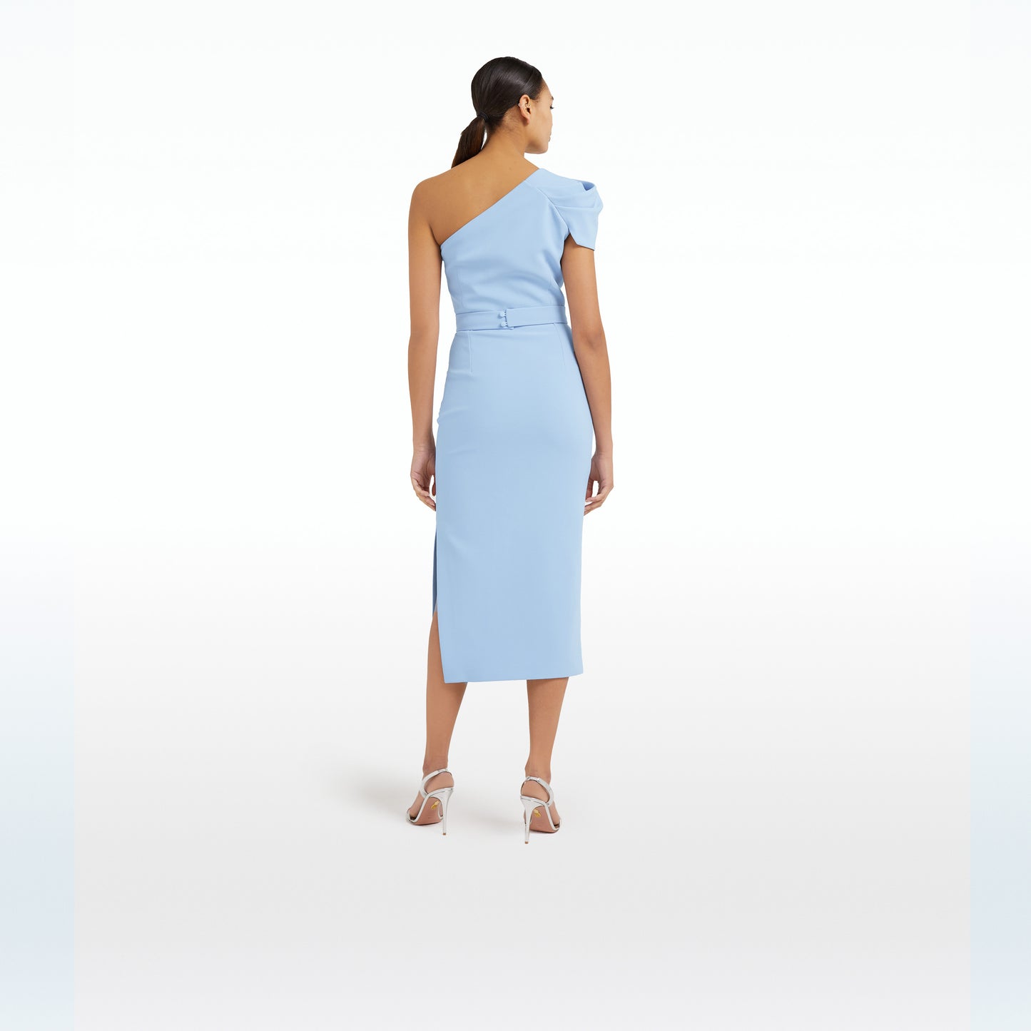 Petal Soft Sky Midi Dress