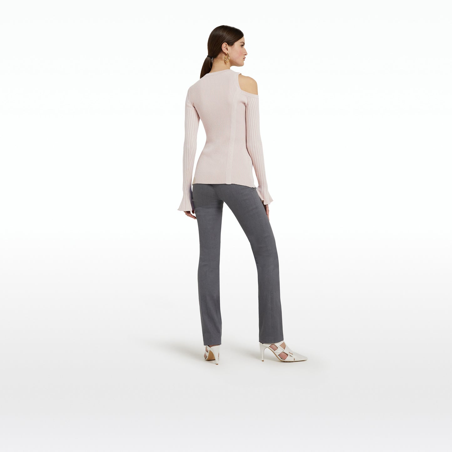 Goldie Light Grey Denim Trousers