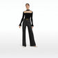 Elvera Black & Matt Gold Leather Belt