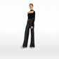 Elvera Black & Matt Gold Leather Belt