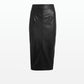 Manon Black Vegan Leather Skirt