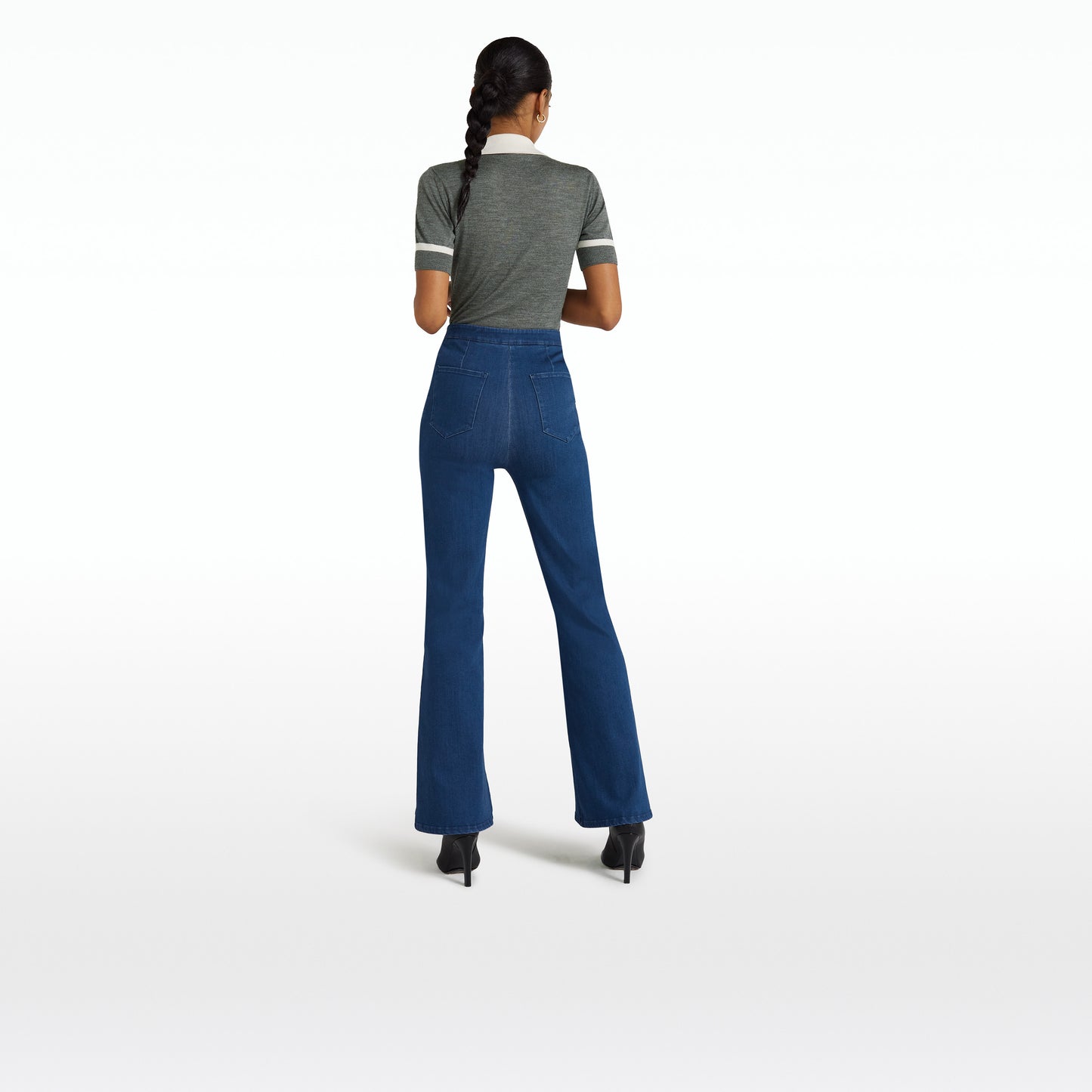 Cleo Stone Melange & Ivory Knit