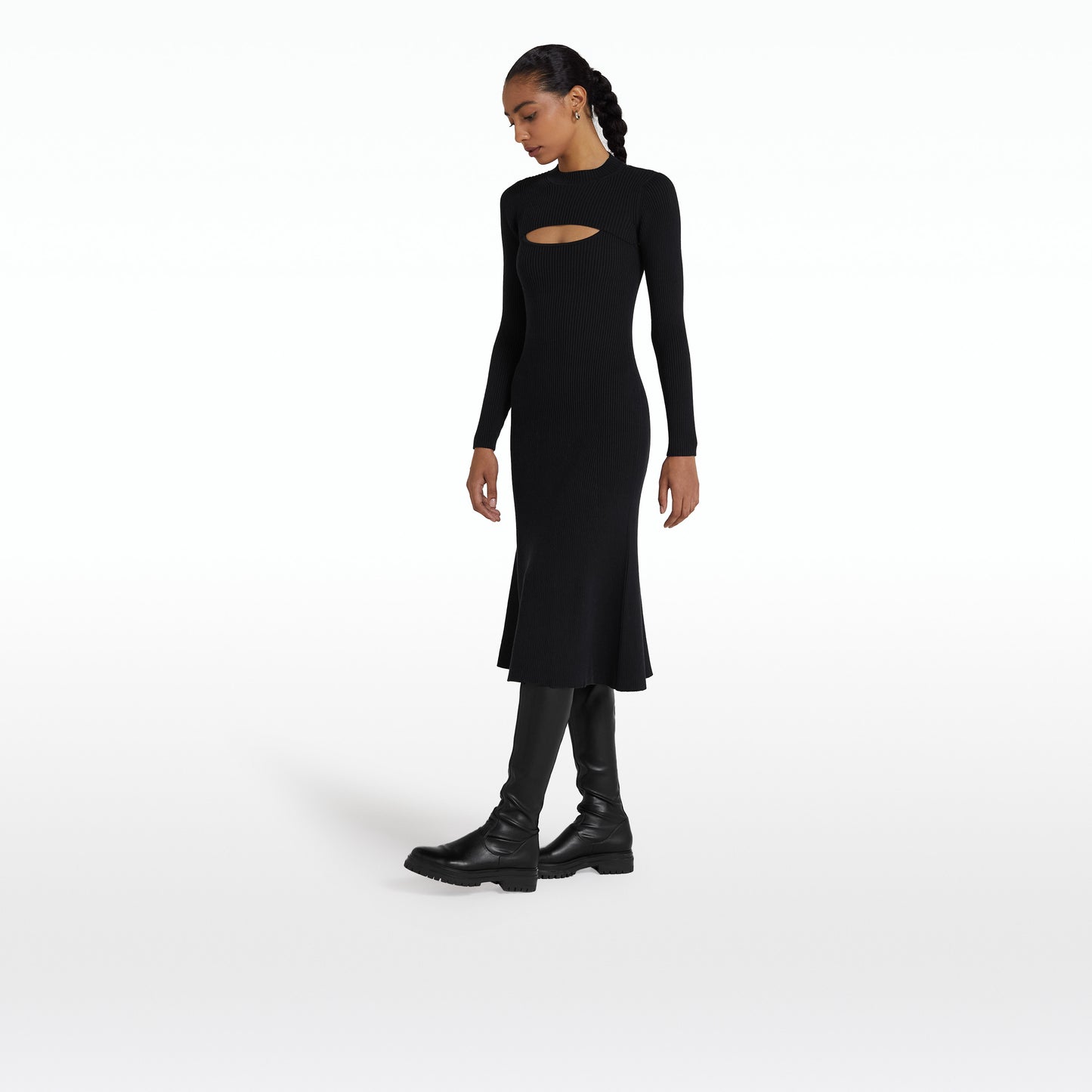 Sabel Navy Knit Dress